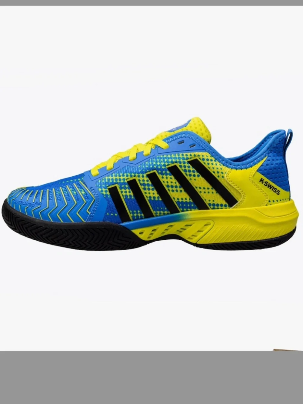 BRAND NEW K-Swiss Pickleball Blue + Yellow Sneakers in Size 10.5